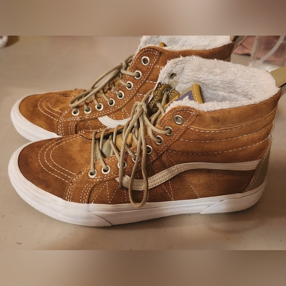 Vans Sk8-Hi MTE Cumin/ Slate Green Men's Size 8 EUC - Picture 3 of 11